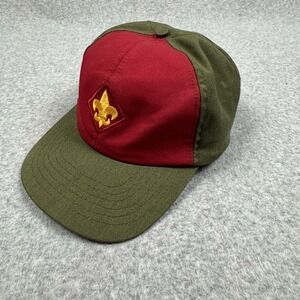Vintage 80's Boy Scouts Of American BOA Twill Snapback Hat Adult M/L Made in USA